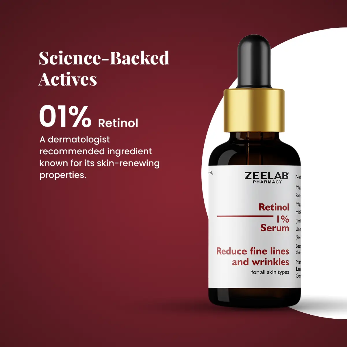 Zeelab Retinol 1% Face Serum